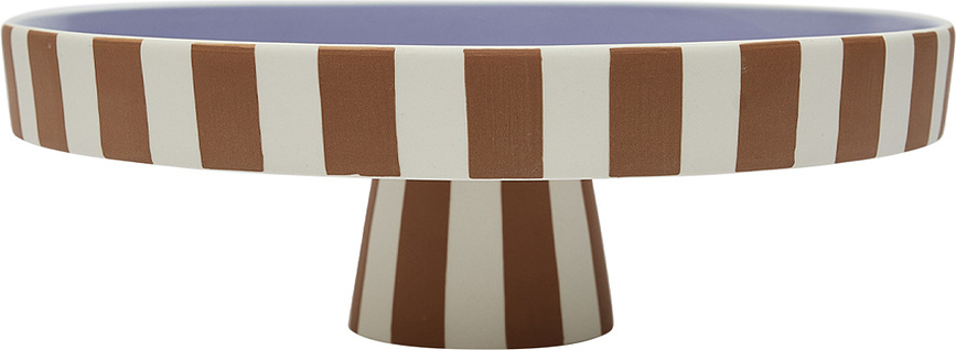 Patera Toppu, 27 x 27 cm, marrón y violeta