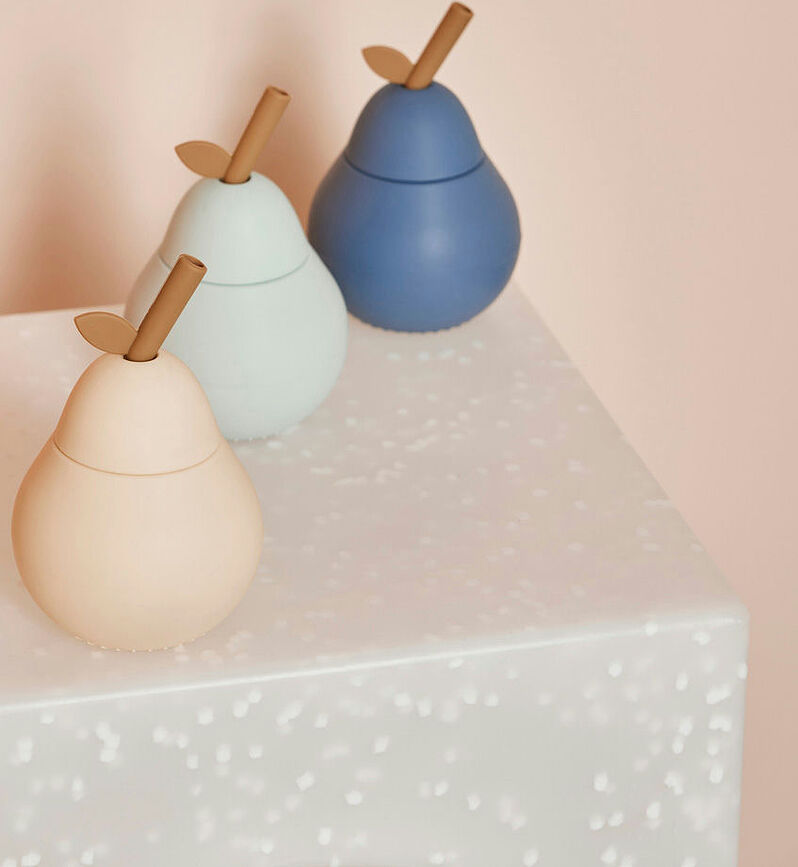 Pear Gobelet avec paille, menthe