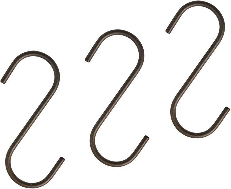 Pieni Haken 14,5 cm, brüniertes Messing, 3 St.