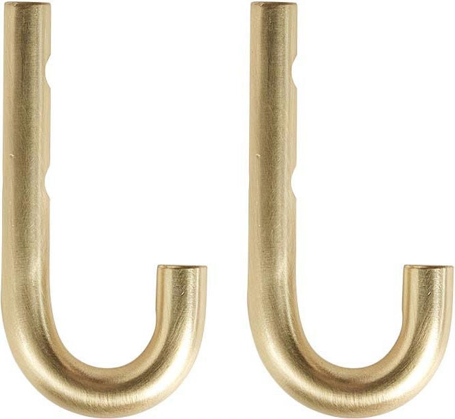 Pieni Wandhaken 8 cm, Messing, 2 St.