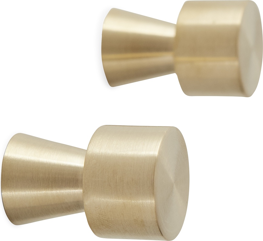 Pin Crochets muraux, laiton, Lot de 2