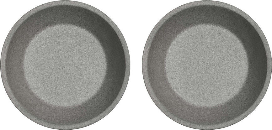 Platos Hondos Yuka, 19 cm, grises, 2 unidades