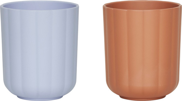 Pullo Kinderbecher, blau und braun, 2 St.