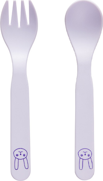 Pullo Kinderbesteck, lavendel, 2-tlg.