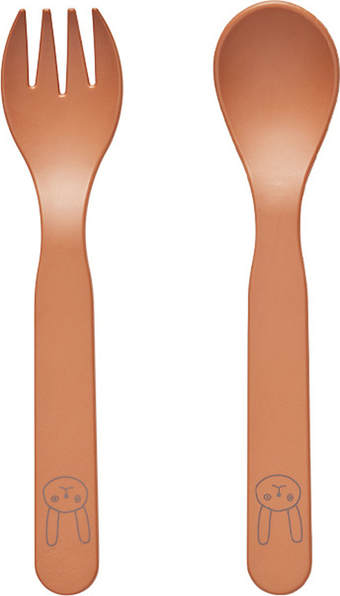 Pullo Pribor za jelo dječji karamelni 2 kom.