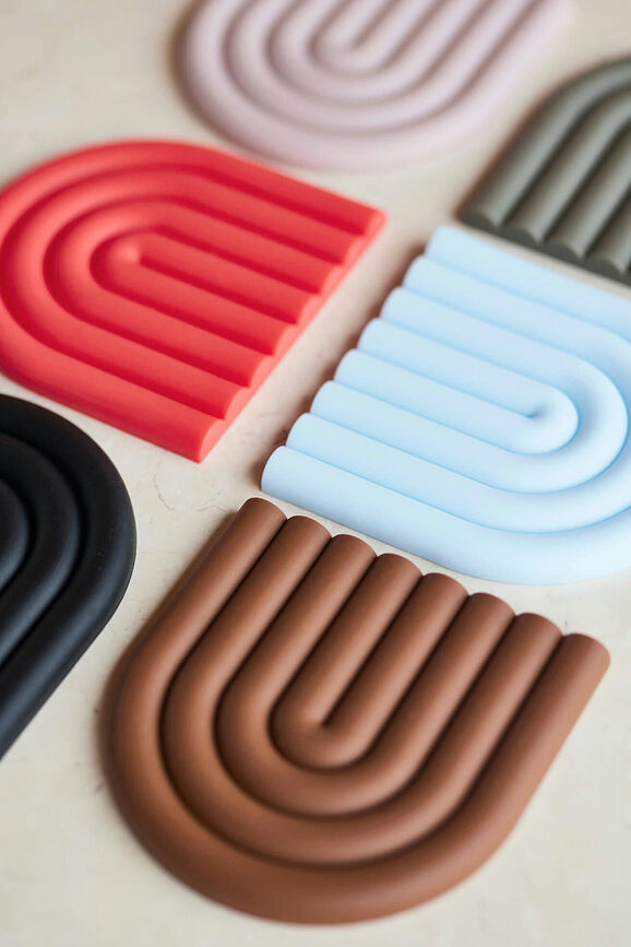 Rainbow Βάση για ζεστά σκεύη, 15 x 15 εκ., παλ ροζ