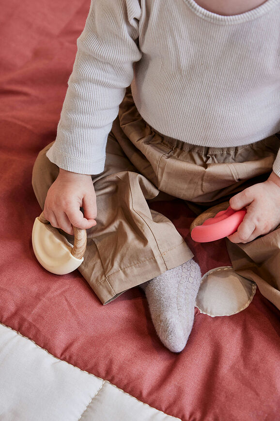 Rainbow Μασητικά, κόκκινο και κίτρινο, 2 τμχ