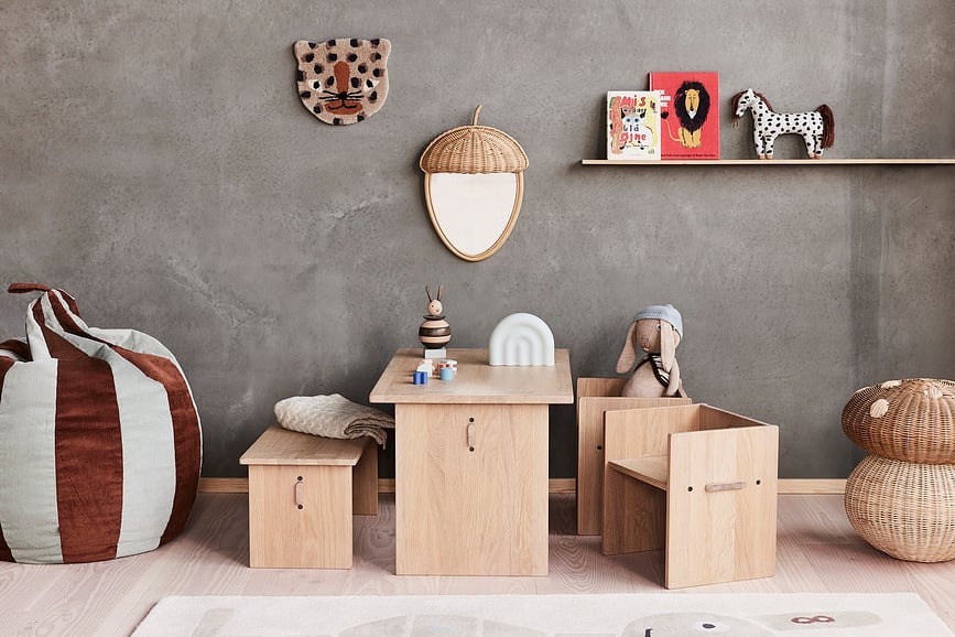 Rainbow Lampa noćna bežična crvena