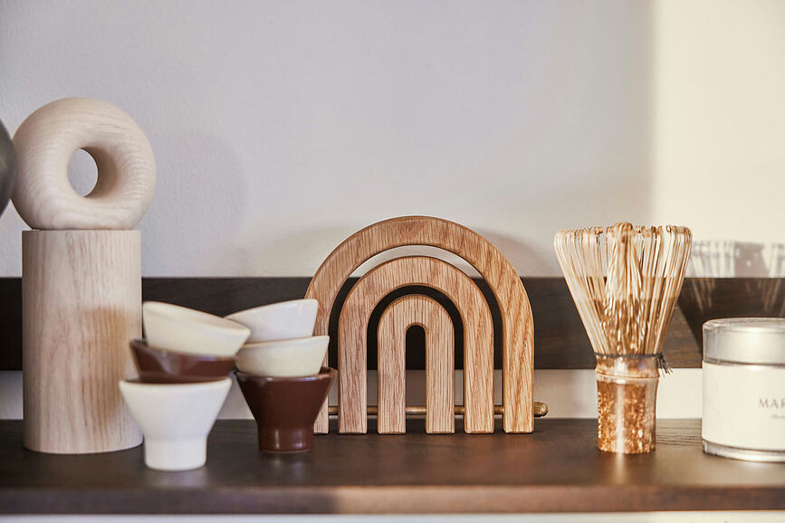 Rainbow Sous-plat, 13 x 11 cm, en bois