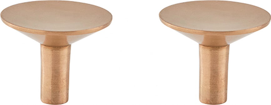 Rina Γάντζοι Τοίχου, 4,5 cm, ορείχαλκος βουρτσισμένος, 2 τμχ