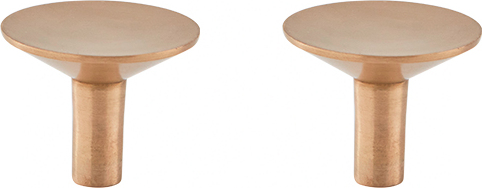 Rina Wandhaken 4,5 cm, gebürstetes Messing, 2 St.