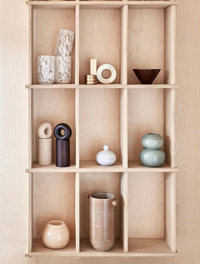 Saga Boîte de Rangement basse, bleu clair