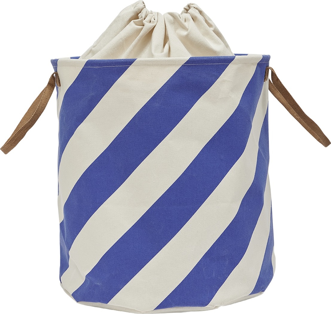 Sakki Aufbewahrungskorb, blau-beige