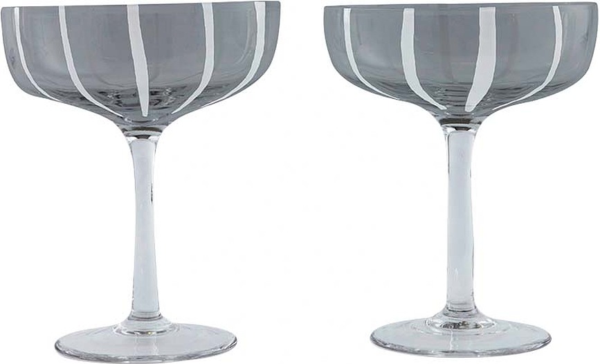 Šampanieša glāzes Mizu Coupe, 230 ml, caurspīdīgas