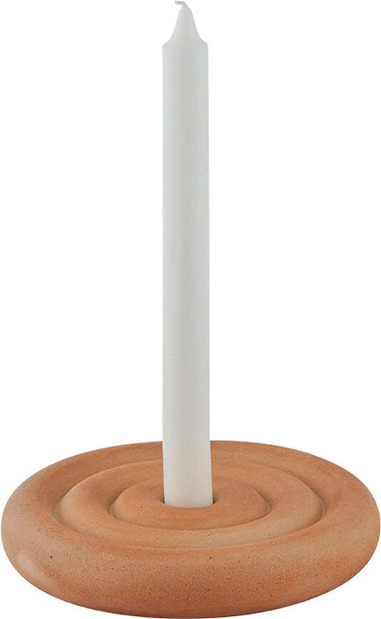 Savi gyertyatartó klasszikus gyertyához, 17 cm, narancssárga