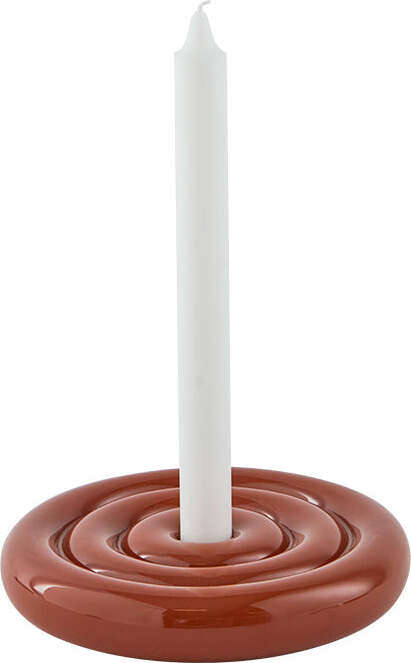 Savi Kerzenhalter für Stabkerze 17 cm, rotbraun
