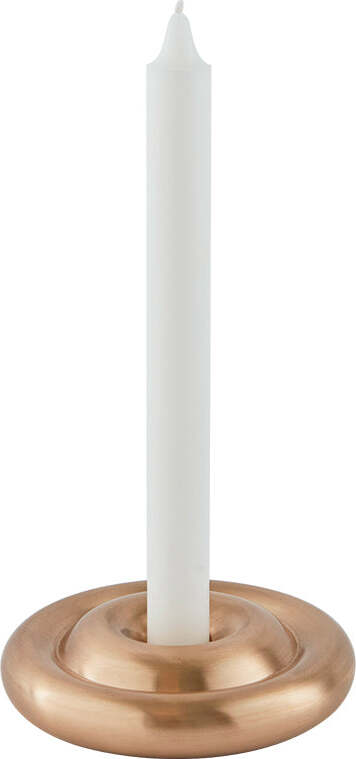 Savi Kerzenhalter für Stabkerzen 3 cm, gebürstetes Messing