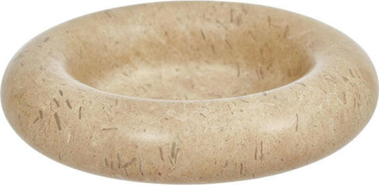 Savi Kerzenhalter für Stumpenkerzen, rund 14 cm, beige