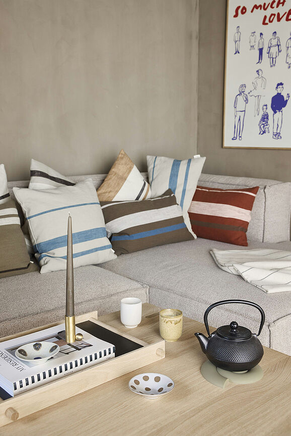 Sofuto Housse de Coussin, 50 x 50 cm, beige