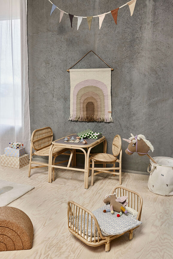 Tapiz infantil de pared Follow The Rainbow, 100 x 124 cm