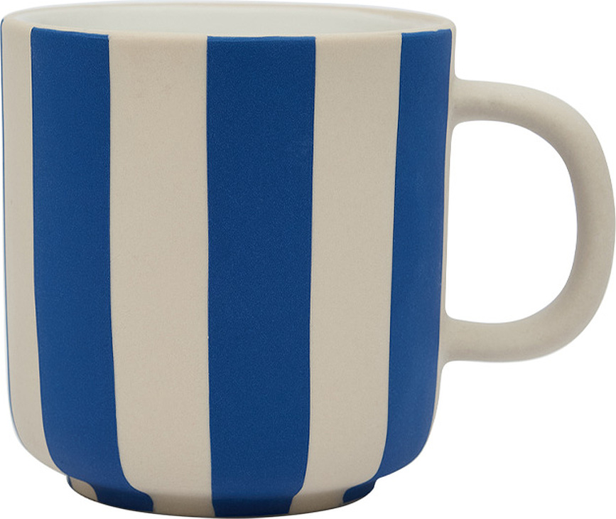 Taza Toppu 350 ml, azul y blanco