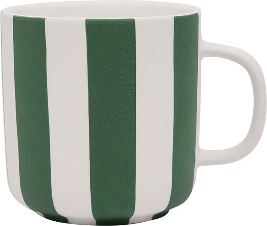 Taza Toppu 350 ml, verde y blanco