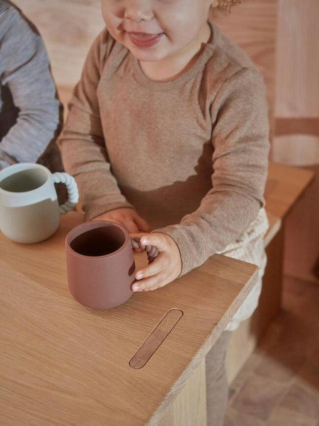 Tazas infantiles Mellow, color beige y rojo, 2 unidades