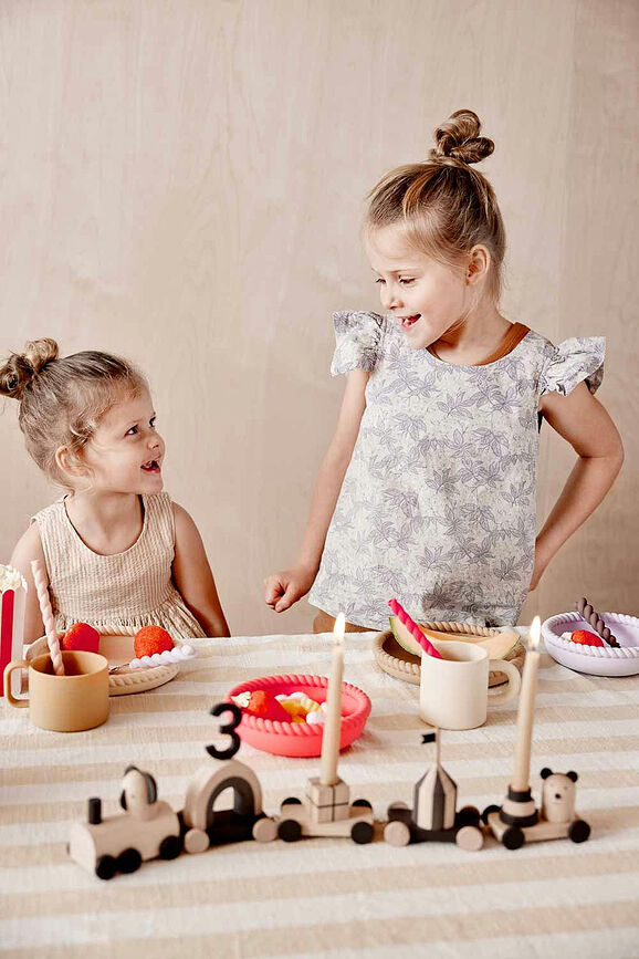 Tazas Infantiles Nomu, marrón y azul, 2 unidades