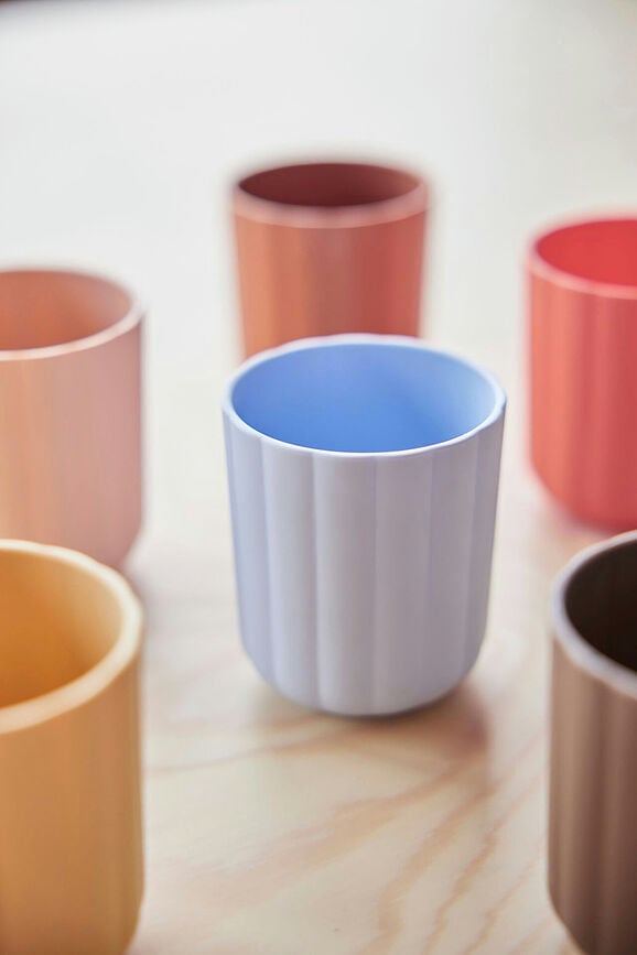 Tazas infantiles Pullo, rosa y rojo, Set de 2 piezas