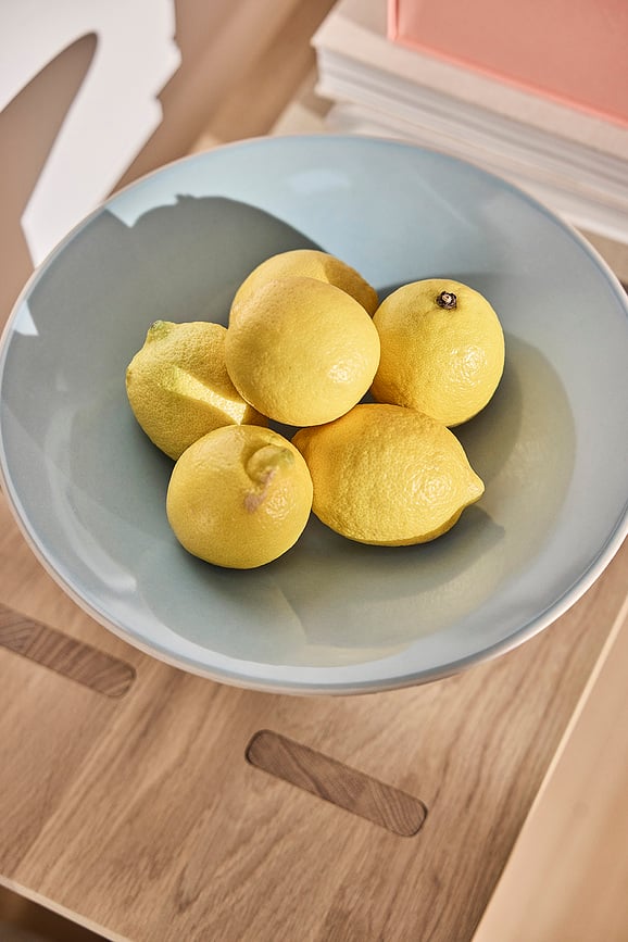 Toppu Διακοσμητικό Μπολ, ψηλό, κόκκινο-λευκό