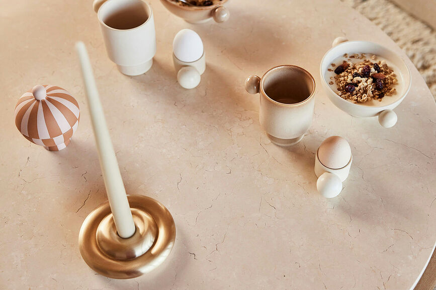 Toppu Pot Décoratif, 8,5 cm, beige