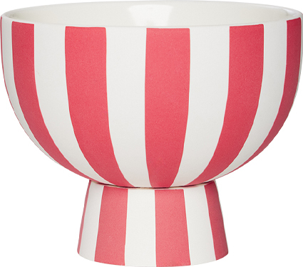 Toppu Schale 12,6 cm, rot-weiß
