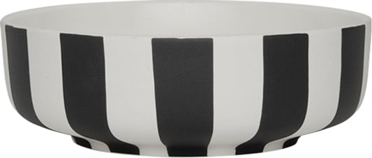 Toppu Schale 13 cm, schwarz-weiß