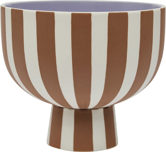 Toppu Schale 15 cm, Braun-Violett