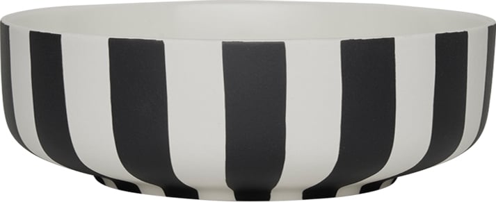 Toppu Schale 20 cm, schwarz-weiß