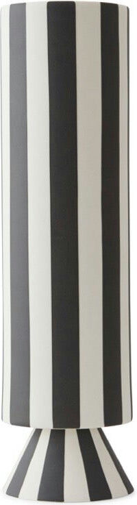 Toppu Vase 31 cm, schwarz-weiß