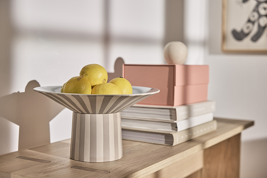 Toppu Zdjela visoka crveno-bijela