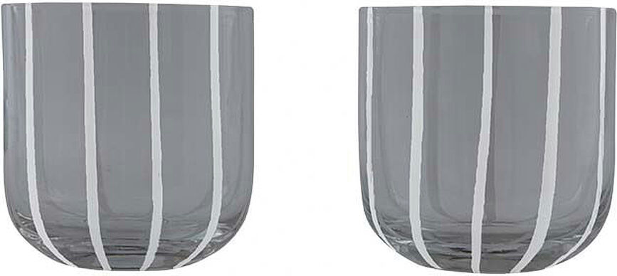 Vasos Mizu 320 ml, grises, 2 unidades