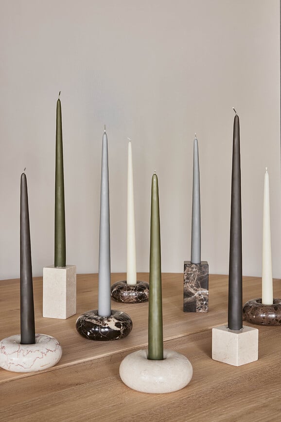 Velas Fukai, 28 cm, topo, 2 unidades