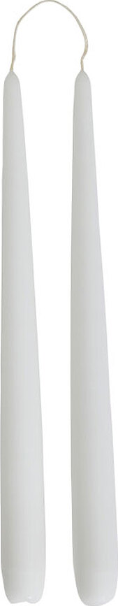 Velas Fukai, 28 cm, blancas, 2 unidades