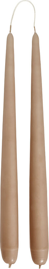 Velas Fukai, 34 cm, color latte, 2 unidades