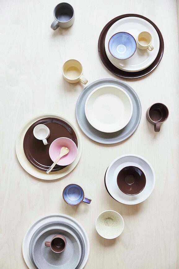 Yuka Assiettes Creuses 22 cm, Lot de 2