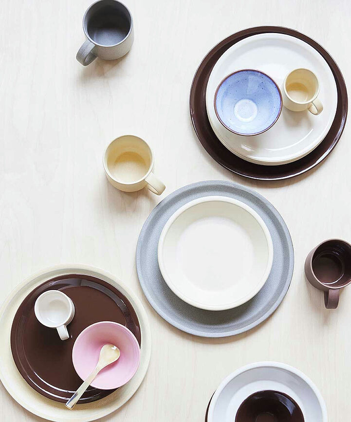 Yuka Assiettes Creuses 22 cm, Lot de 2