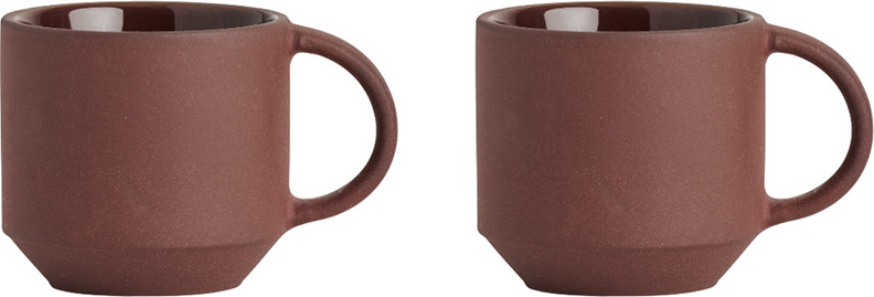 Yuka Espressotassen 110 ml, braun, 2 St.