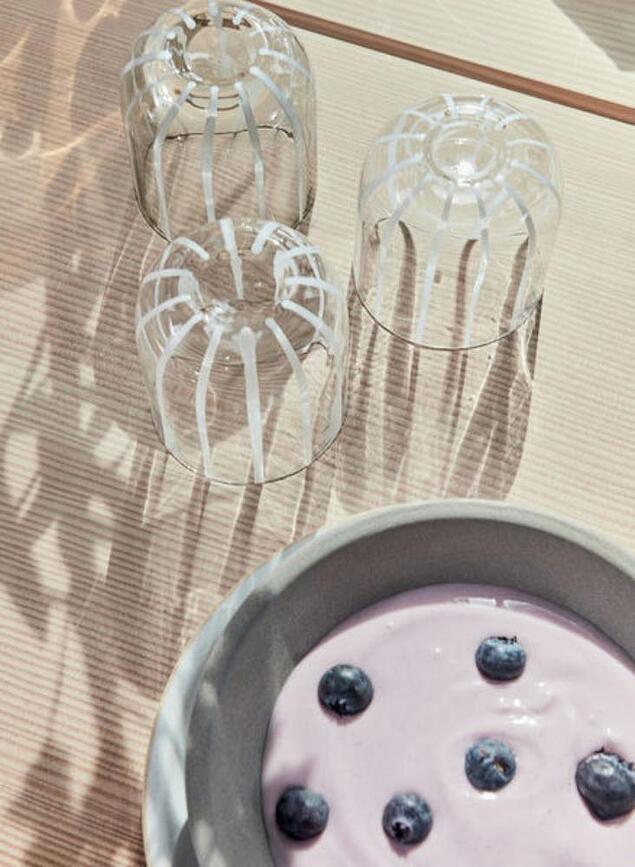 Yuka Globoki krožniki, 19 cm, umazano beli, 2 kosa