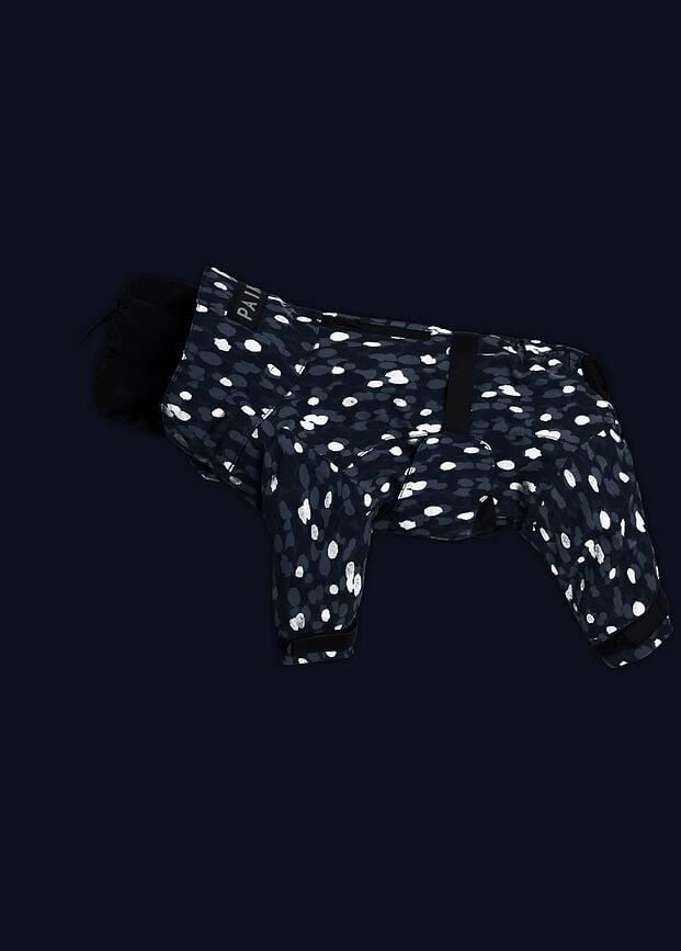 Abrigo impermeable para perro Paikka Winter, 30 cm, azul