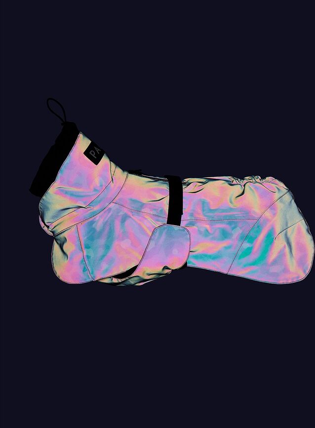 Abrigo para Perro Paikka Visibility Winter, 30 cm, estampado de leopardo verde