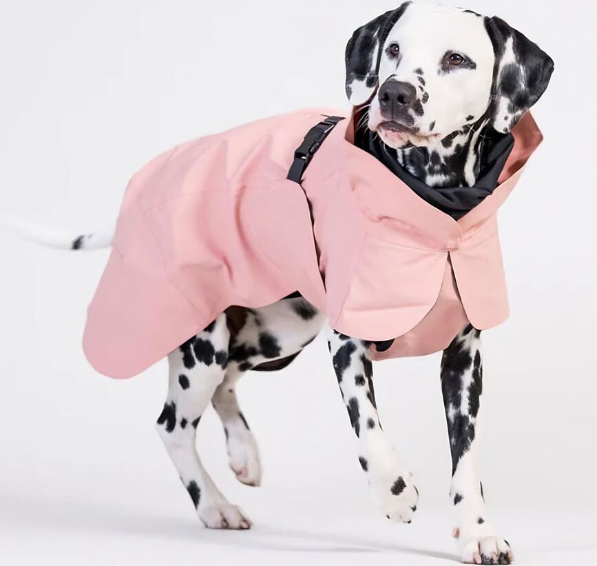 Αδιάβροχο παλτό σκύλου Visibility Raincoat Lite 70 cm, ροζ