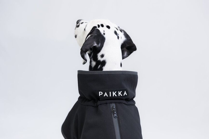 Chaqueta para Perro Softshell Paikka Recovery, 70 cm, negra