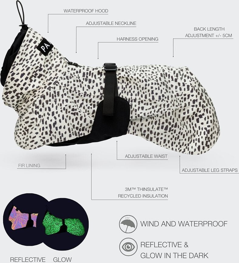 Impermeable para perro Paikka 2.0, 40 cm